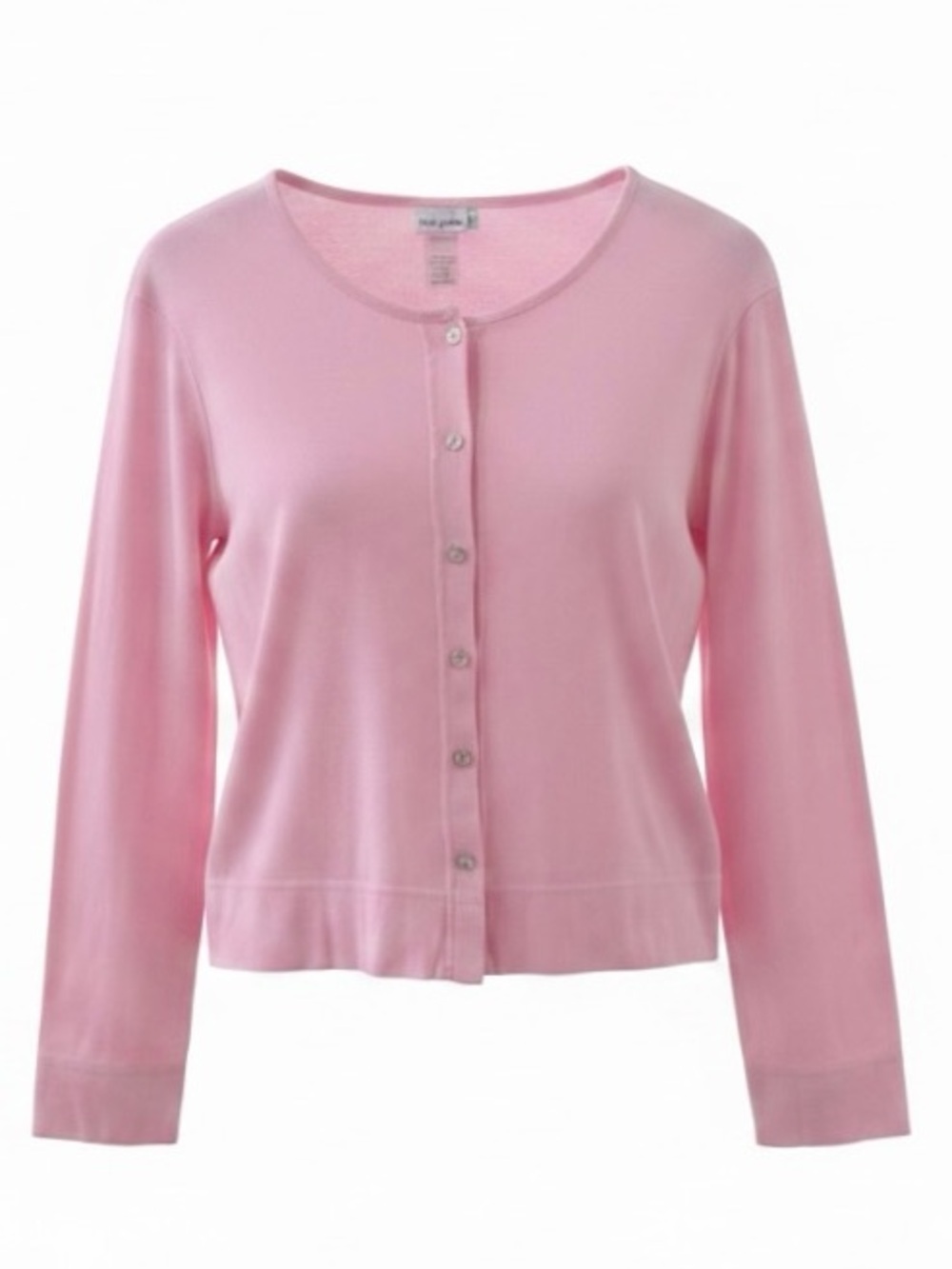 fresh produce Light Pink Button Down Long Sleeve Knit Cardigan Size Medium